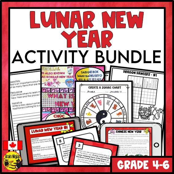 Lunar New Year Activity Bundle | Paper and Digital