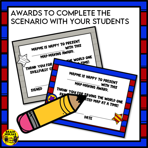 Map Quest Map Skills Activity | Paper and Digital