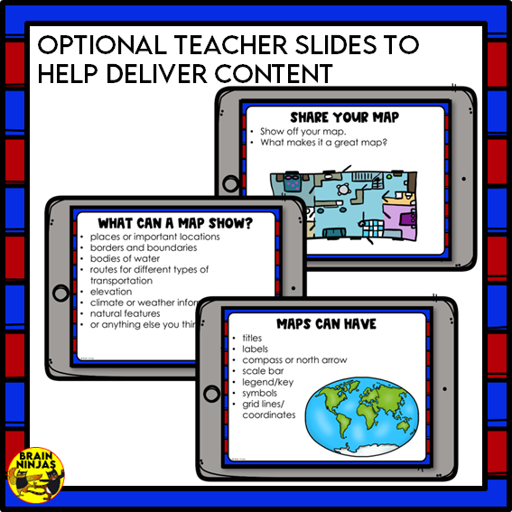 Map Quest Map Skills Activity | Paper and Digital