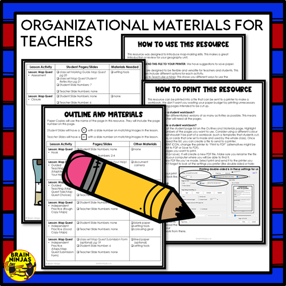 Map Quest Map Skills Activity | Paper and Digital