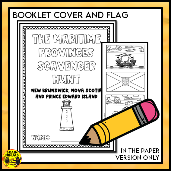 Maritimes Geography Scavenger Hunt | Paper and Digital