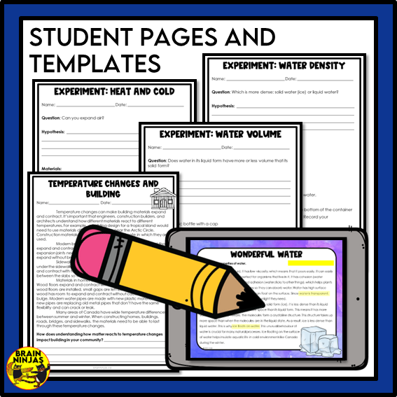 Alberta Science Matter Unit Grade 6 Bundle | Paper and Digital