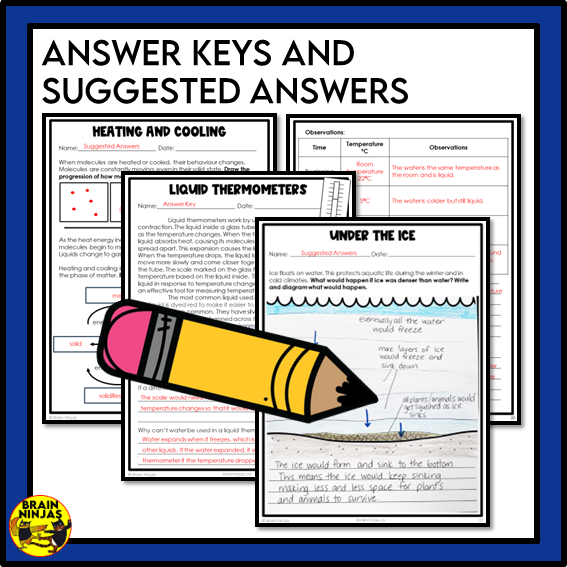 Alberta Science Matter Unit Grade 6 Bundle | Paper and Digital