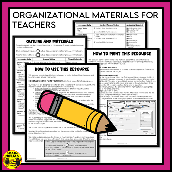 Matter Unit Alberta Grade 3 Science Lessons and Activities | Paper and Digital