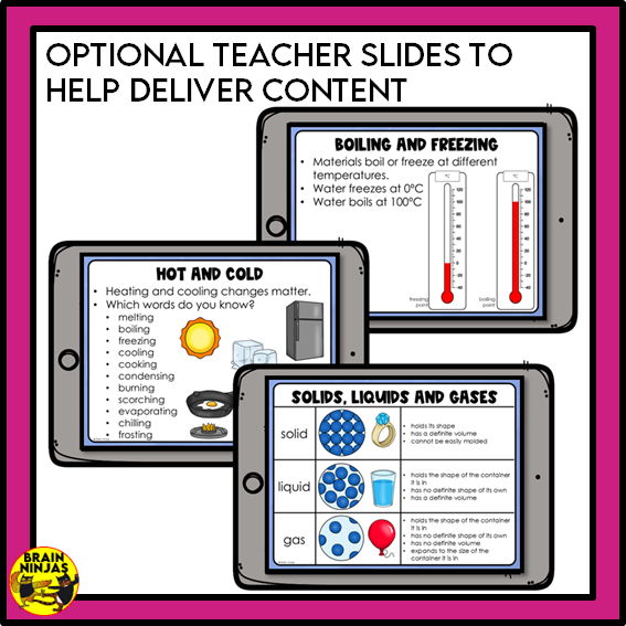 Matter Unit Alberta Grade 3 Science Lessons and Activities | Paper and Digital