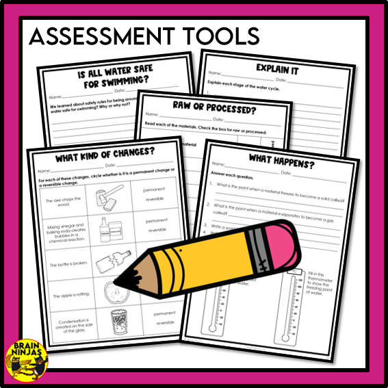 Matter Unit Alberta Grade 3 Science Lessons and Activities | Paper and Digital