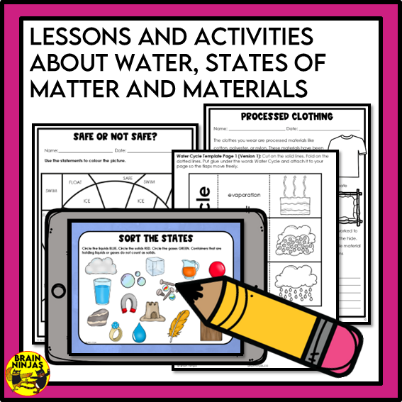 Matter Unit Alberta Grade 3 Science Lessons and Activities | Paper and Digital