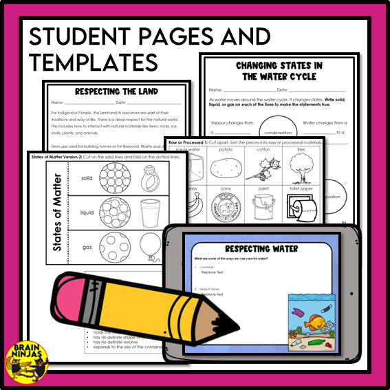 Matter Unit Alberta Grade 3 Science Lessons and Activities | Paper and Digital