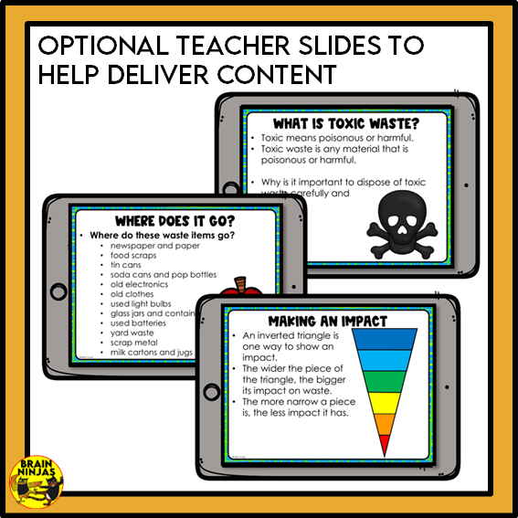 Alberta Science Matter Unit Grade 4 Waste Management Bundle | Paper and Digital