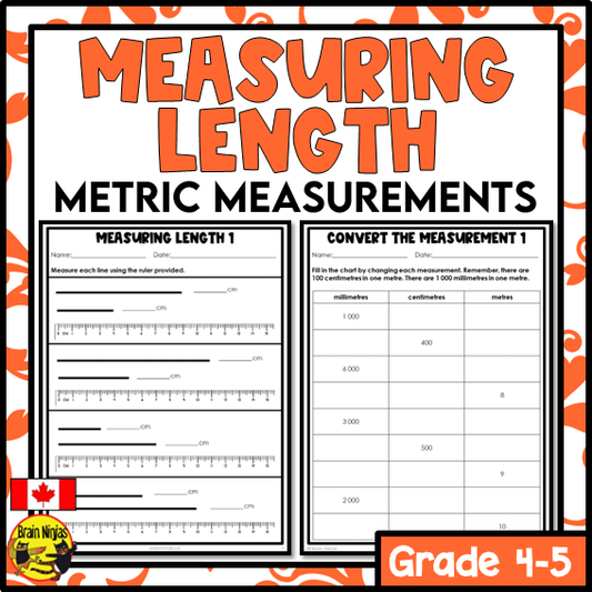 Length Math Worksheets | Paper | Metric Units
