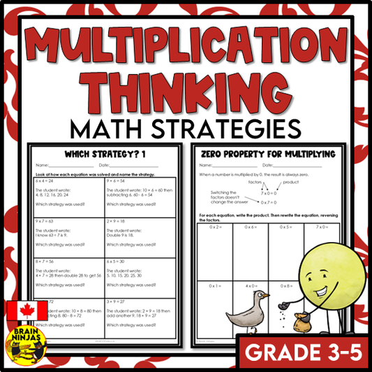 Multiplication Strategies and Mental Math Worksheets | Paper