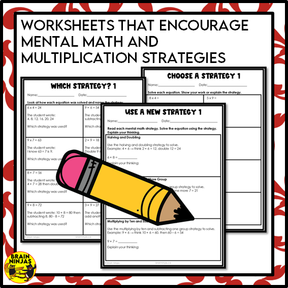 Multiplication Strategies and Mental Math Worksheets | Paper