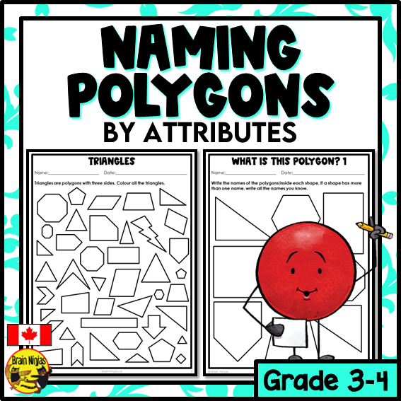 Names of Polygons By Attributes Math Worksheets | Paper