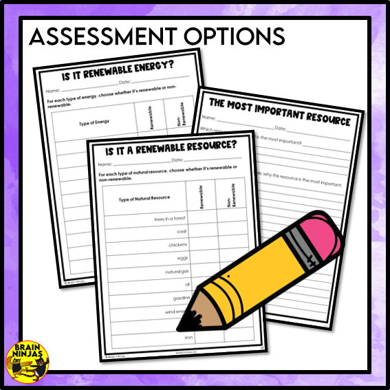 Natural Resources and Energy Lessons and Activities | Paper and Digital