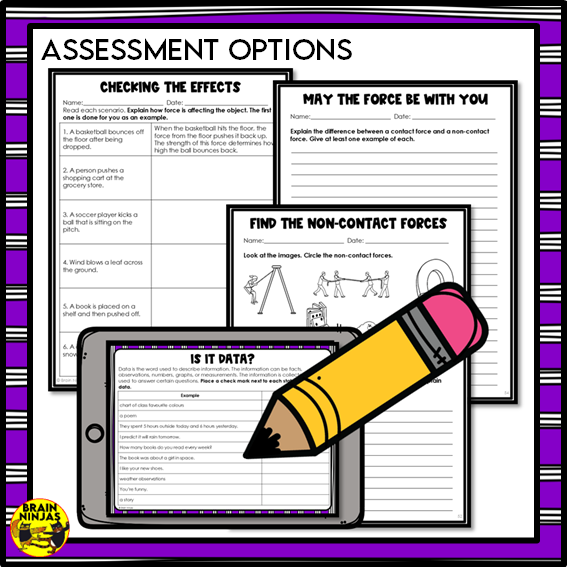 Non-Contact Forces Lessons and Activities with Gravity and Magentism | Paper and Digital