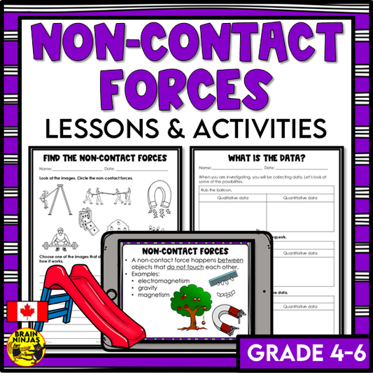 Non-Contact Forces Lessons and Activities with Gravity and Magentism | Paper and Digital
