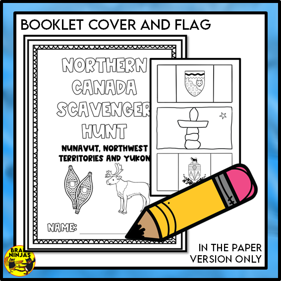 Northern Canada Geography Scavenger Hunt | Paper and Digital