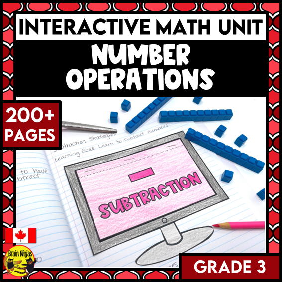 Number Operations Interactive Math Unit | Paper | Grade 3