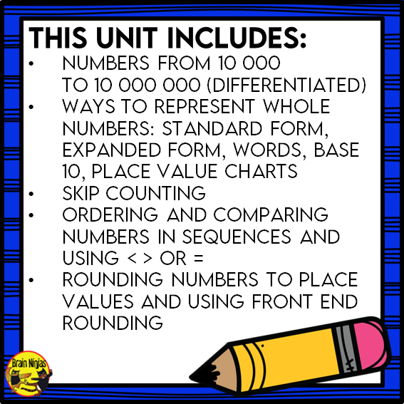 Number Interactive Math Unit | Paper | Grade 5