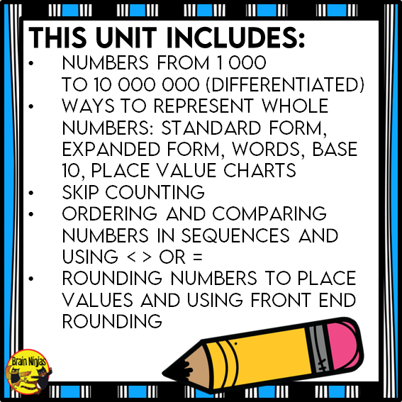 Number Interactive Math Unit | Paper | Grade 4 Grade 5