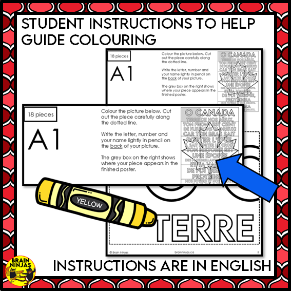 O Canada Collaborative Poster in French | Paper