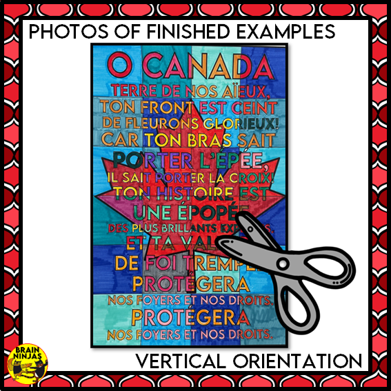 O Canada Collaborative Poster in French | Paper