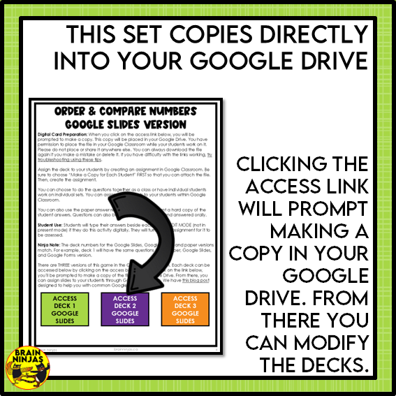 Ordering and Comparing Numbers Math Task Cards | Paper and Digital