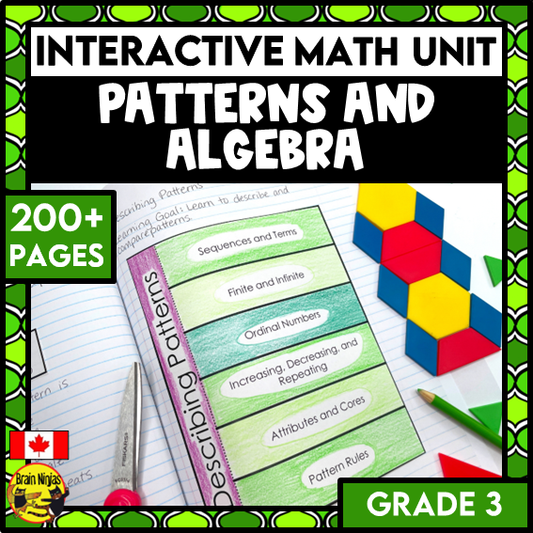 Patterns and Algebra Interactive Math Unit | Paper | Grade 3