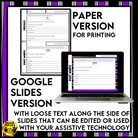 Peanut Butter Reading Comprehension Activities | Paper and Digital