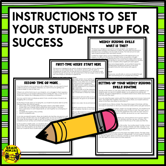 Uses of Peat Reading Comprehension Activities | Paper and Digital