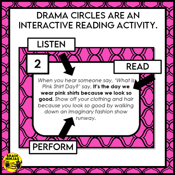 Pink Shirt Day Drama Circle | Paper