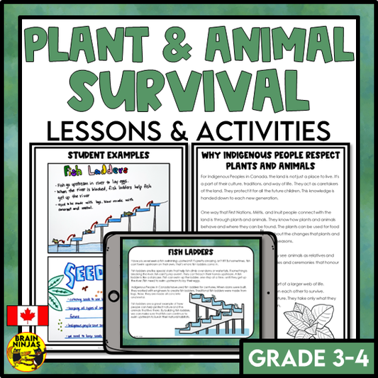 Plant and Animal Survival Lessons and Activities | Paper and Digital