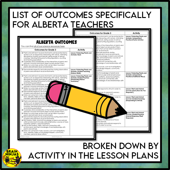 Plant and Animal Survival Lessons and Activities | Paper and Digital