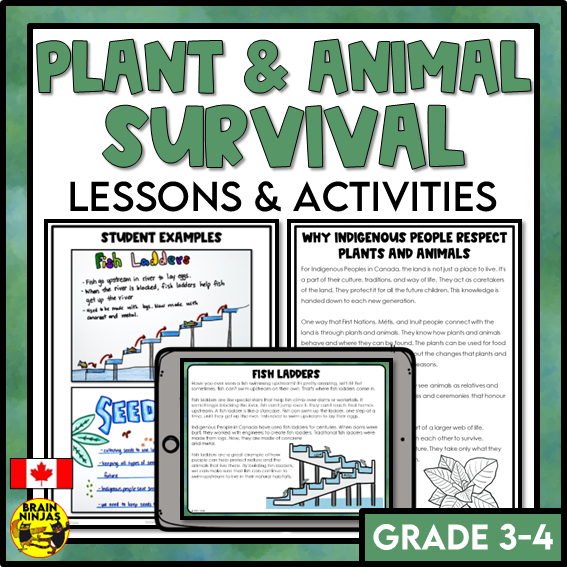 Plant and Animal Survival Lessons and Activities | Paper and Digital