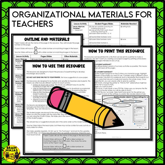 Plant Experiments About the Needs of Plants | Paper and Digital