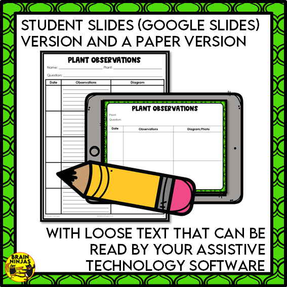 Plant Experiments About the Needs of Plants | Paper and Digital