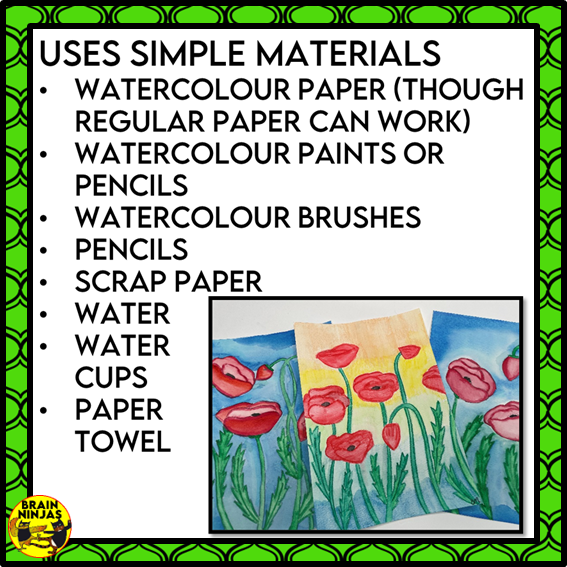 Free Remembrance Day Poppy Art Project Lesson Plan | Paper
