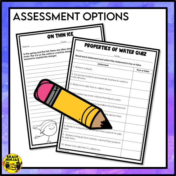 Properties of Water Lesson Experiments and Activities | Paper and Digital