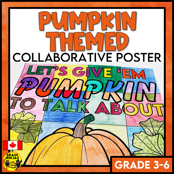 Pumpkin Collaborative Poster For Fall or Halloween | Paper