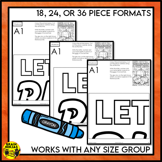 Pumpkin Collaborative Poster For Fall or Halloween | Paper