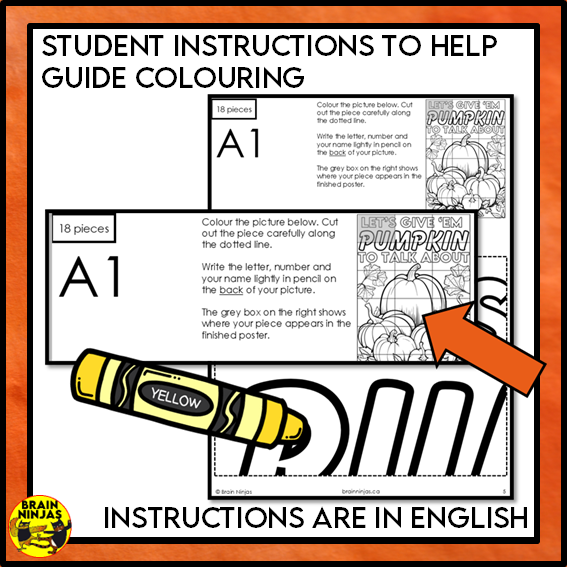 Pumpkin Collaborative Poster For Fall or Halloween | Paper