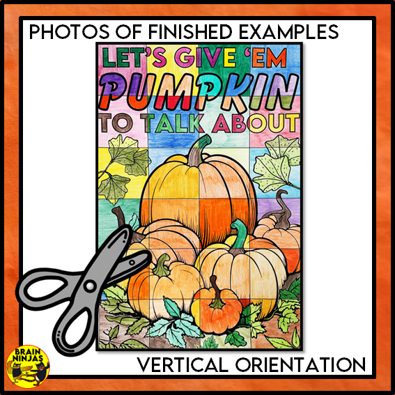 Pumpkin Collaborative Poster For Fall or Halloween | Paper