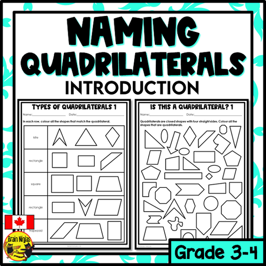 Quadrilaterals Math Worksheets | Paper | Introduction