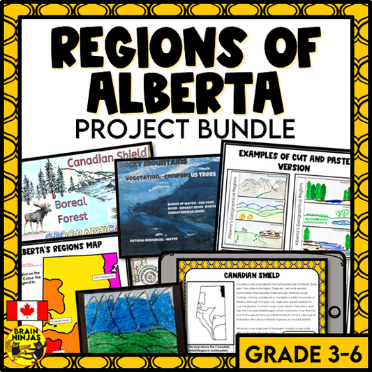 Alberta Regions Project Bundle | Paper and Digital