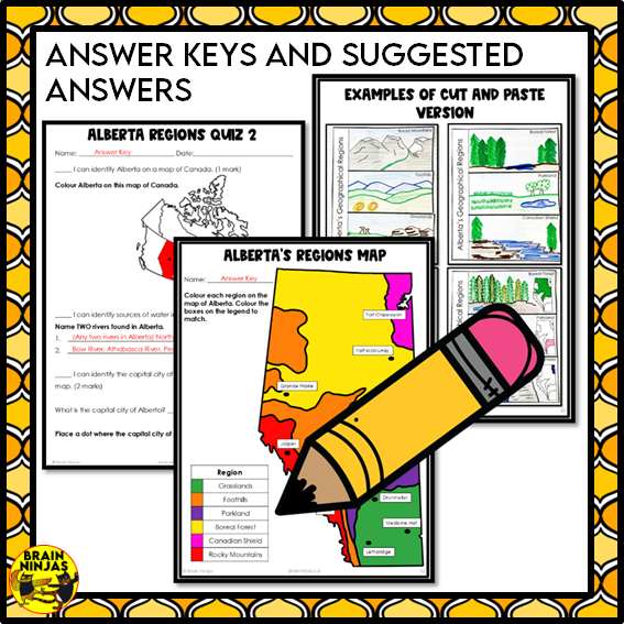 Alberta Regions Research Project Based Learning | Paper and Digital
