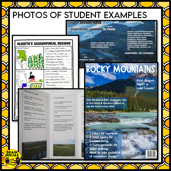 Alberta Regions Research Project Based Learning | Paper and Digital
