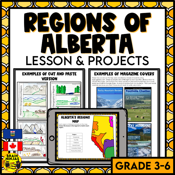 Alberta Regions Research Project Based Learning | Paper and Digital ...