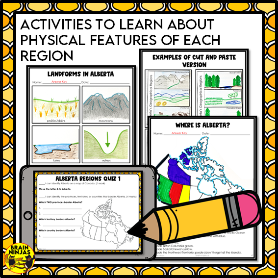 Alberta Regions Research Project Based Learning | Paper and Digital