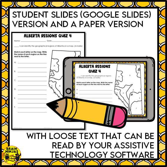 Alberta Regions Research Project Based Learning | Paper and Digital