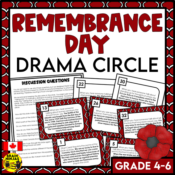 Remembrance Day Drama Circle Canadian History | Paper